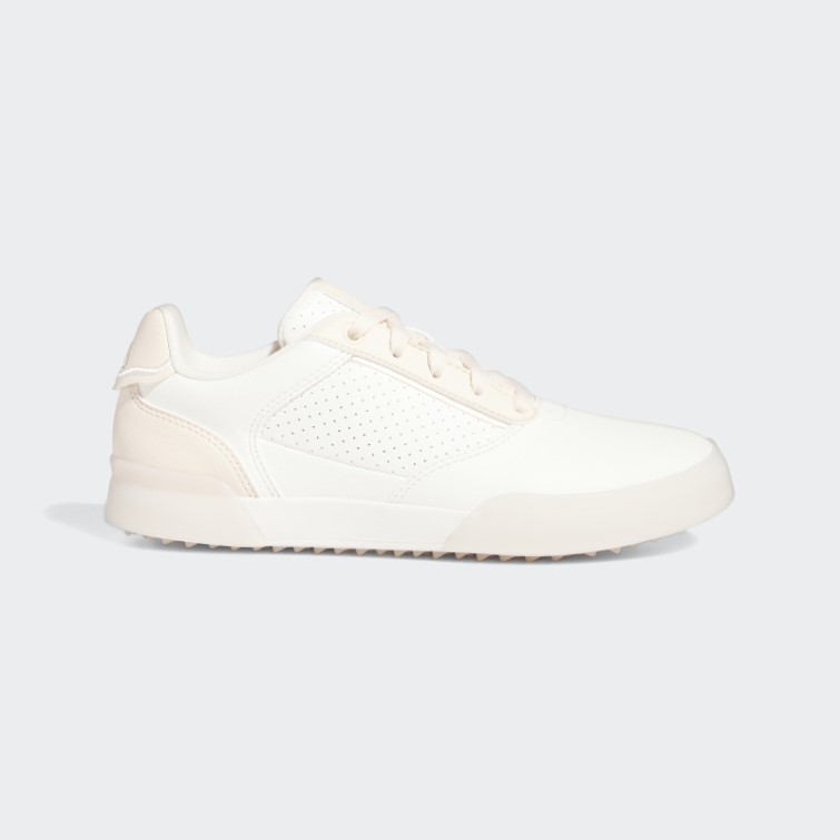 Chaussures De Golf Adidas Retrocross Sans Crampons Blanches élégantes