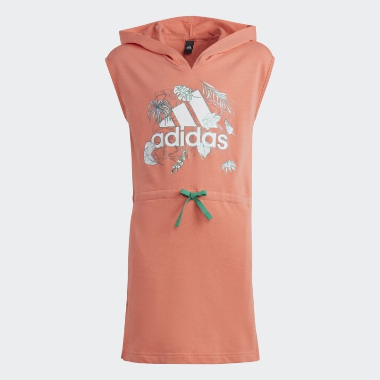 Robe Graphique à Capuche Adidas Corail Summerglam
