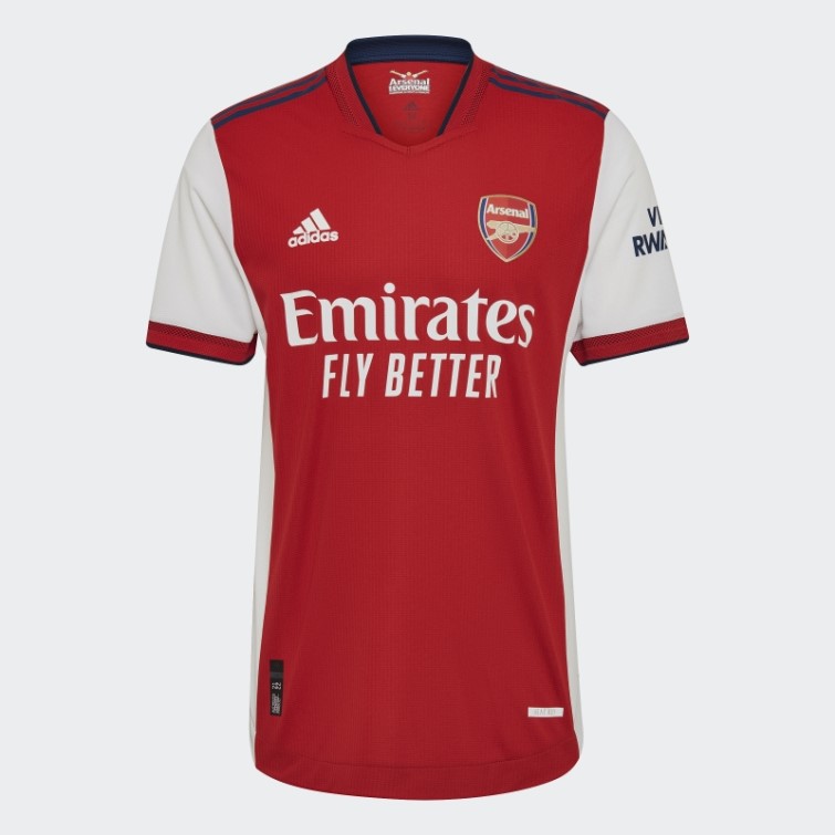 Maillot Adidas Arsenal 21/22 Domicile Authentique Blanc