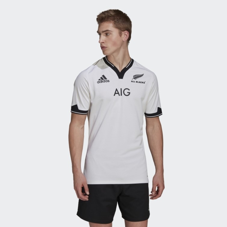 Maillot All Blacks Primeblue Réplique Extérieur Adidas Blanc