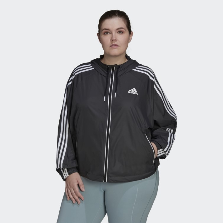 Coupe-vent Bsc 3 Bandes (taille Plus) Adidas Noir