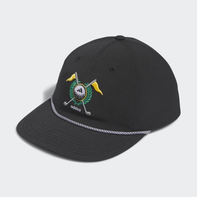 Casquette Rétro à Cinq Panneaux Adidas Noir