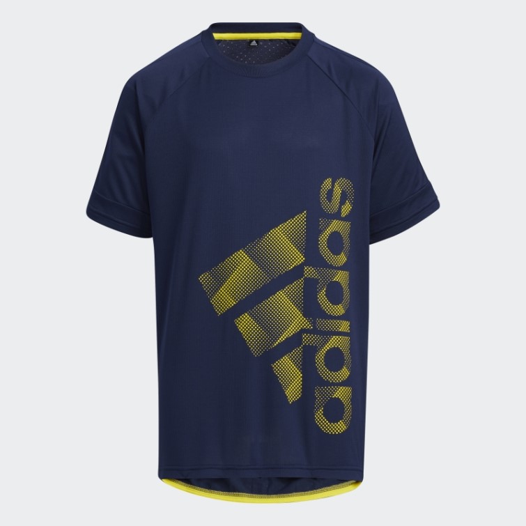 Adidas écusson De Sport T-shirt Bleu Marine