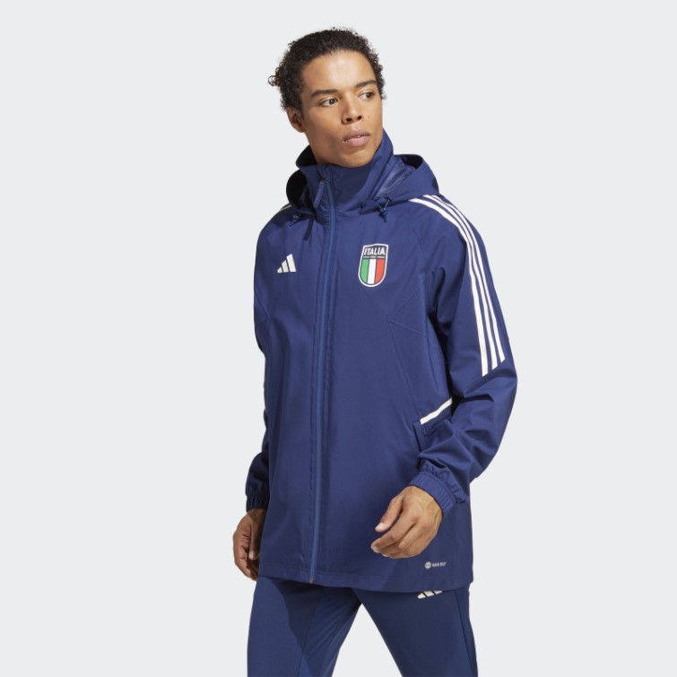 Veste De Pluie Italy Condivo 23 Bleu Foncé Adidas