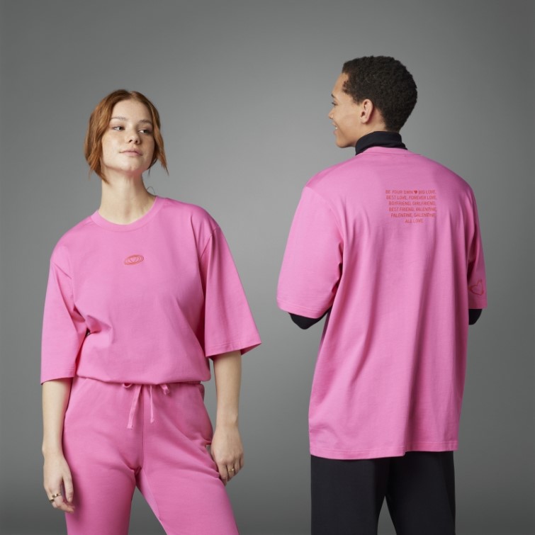 T-shirt Saint Valentin Magenta Adidas
