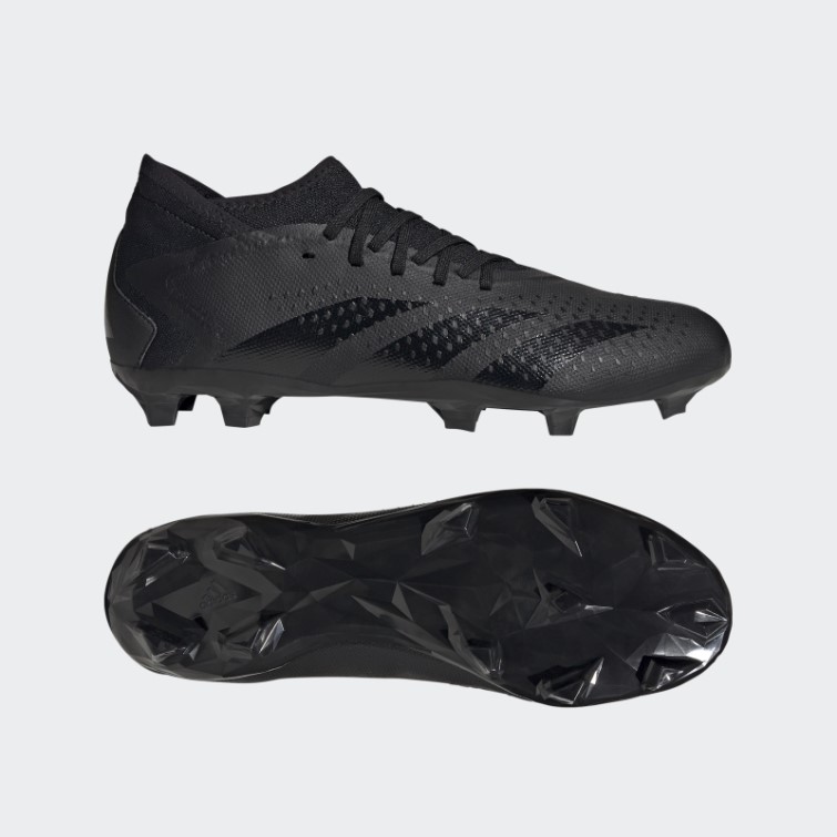Adidas Predator Precision.3 Chaussures De Sol Ferme Noires