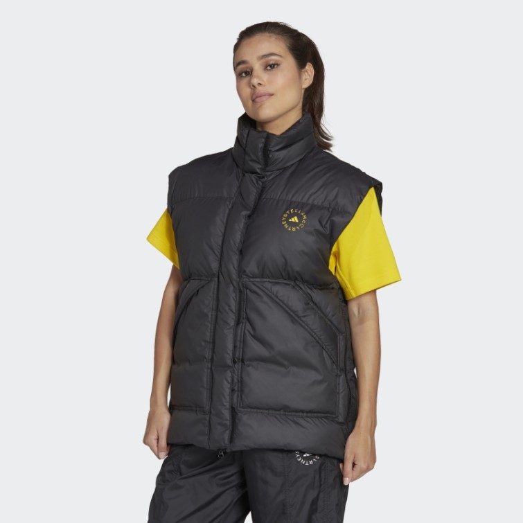 Adidas By Stella Mccartney Doudoune Hiver Sans Manches Noir
