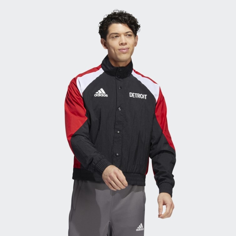 Veste Rétro Adidas Ailes Rouges Inversées Noir