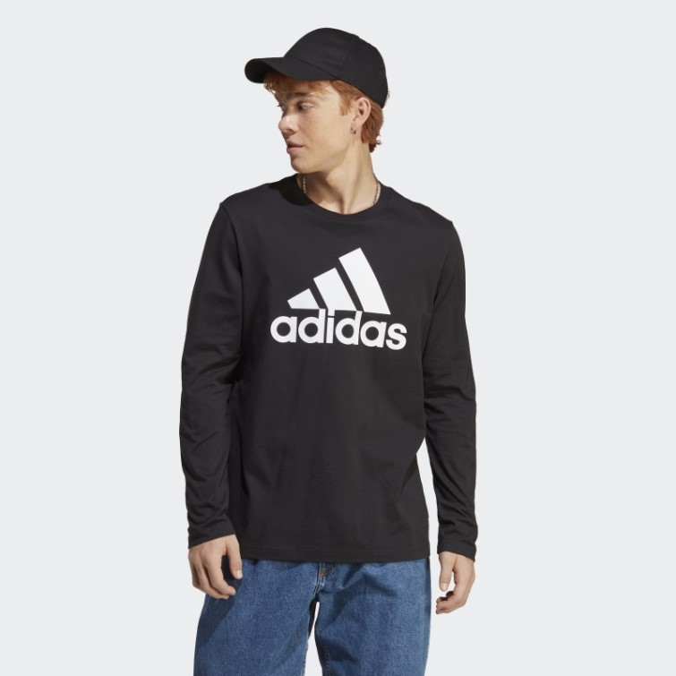 T-shirt Manches Longues Adidas Essentials Noir