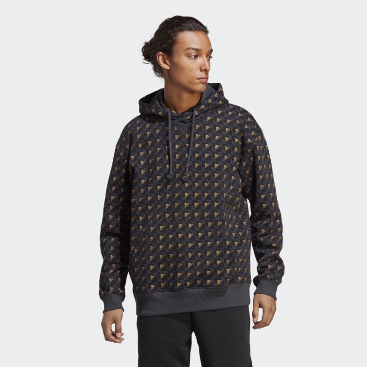 Adidas All Szn X Logomania Hoodie Carbone