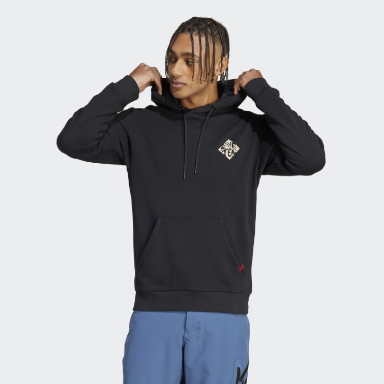 Sweat à Capuche Graphique Adidas Five Ten Noir