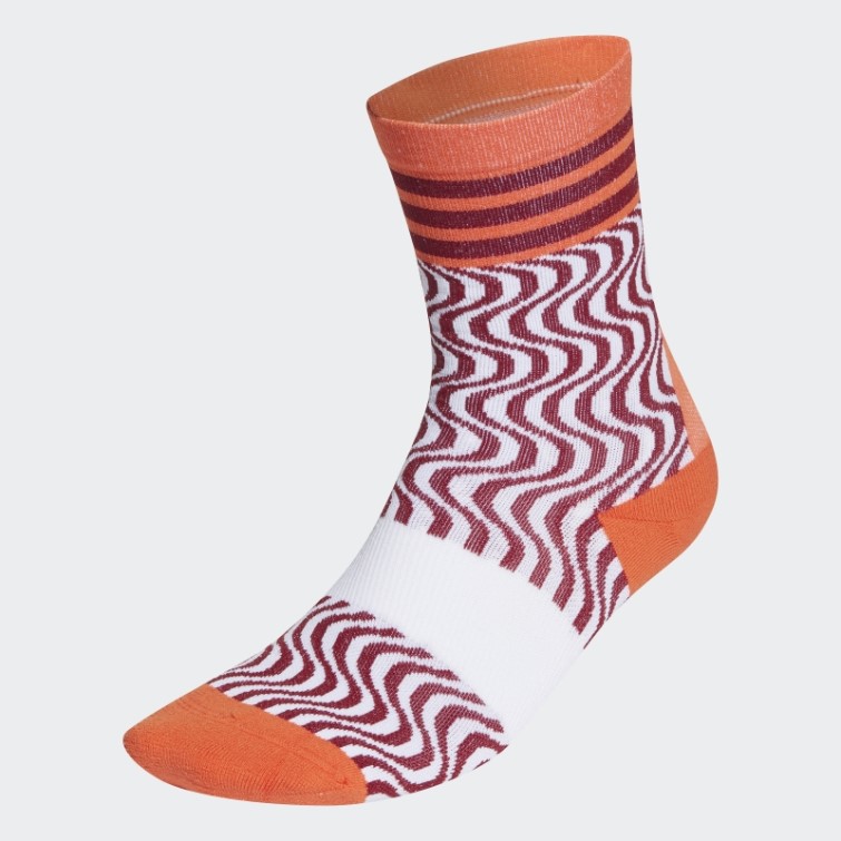 Adidas By Stella Mccartney Crew Chaussettes Blanc Chaud