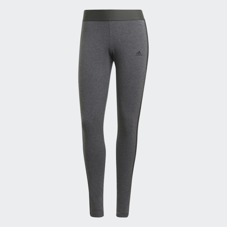 Adidas Loungewear Essentials 3-stripes Legging Gris Foncé Chiné