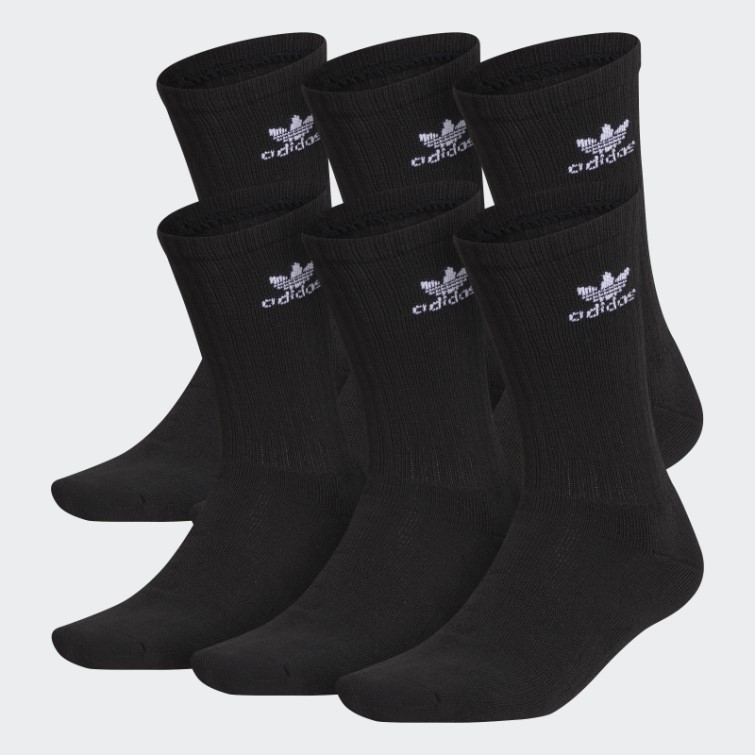 Chaussettes Adidas Trèfle Blanc Noir 6 Paires