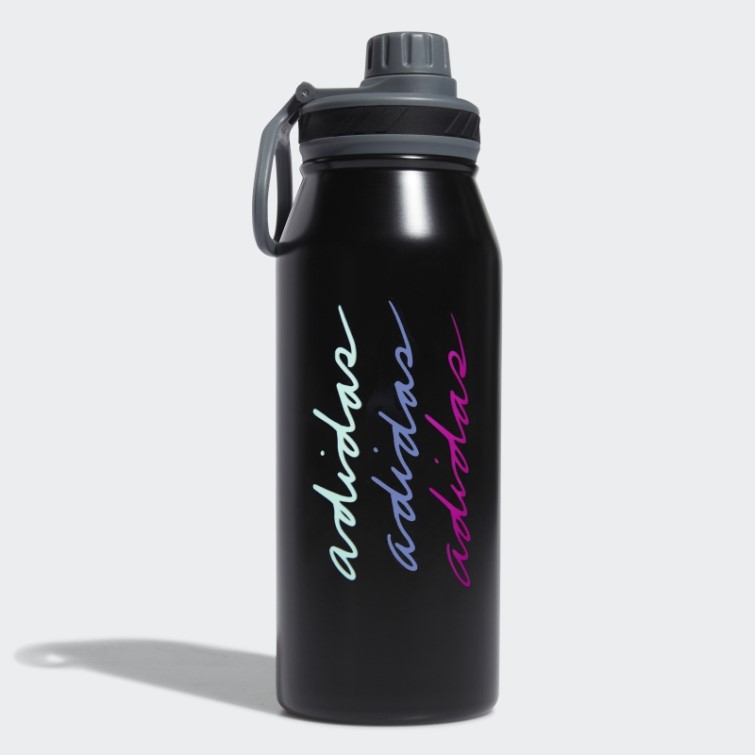 Bidon Métal Acier Noir Adidas 1l