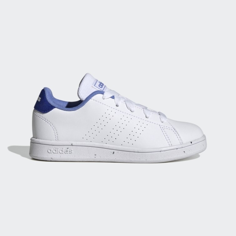 Adidas Chaussures De Lacet De Court De Style De Vie Avantage Blanc