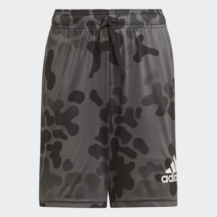 Adidas Noir Conçu Pour Déplacer Des Shorts Camo