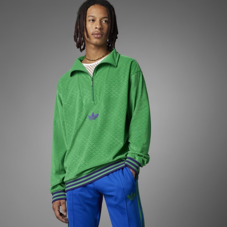 Vert Adicolor Heritage Now Entonnoir Velours Top Adidas