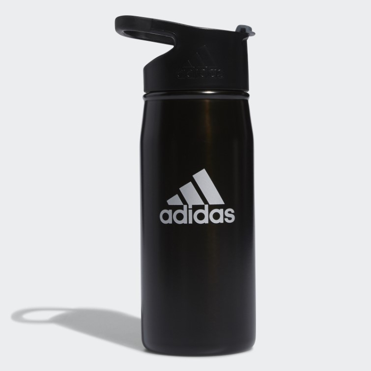Acier Flip 16 Bouteille En Métal Noir Adidas