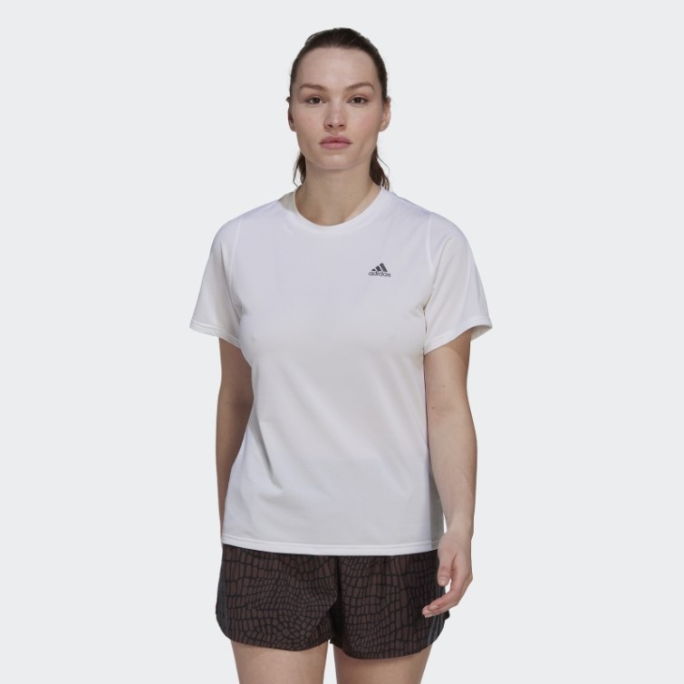 T-shirt Running Icones Blanc Adidas