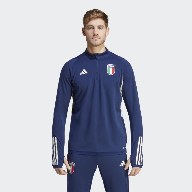 Adidas Italy Tiro 23 Training Top Bleu Foncé