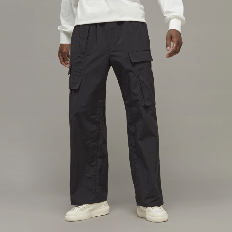 Adidas Y-3 Pantalon De Survêtement En Nylon Froissé
