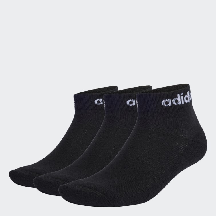 Think Linear Socquettes 3 Paires Adidas Noir