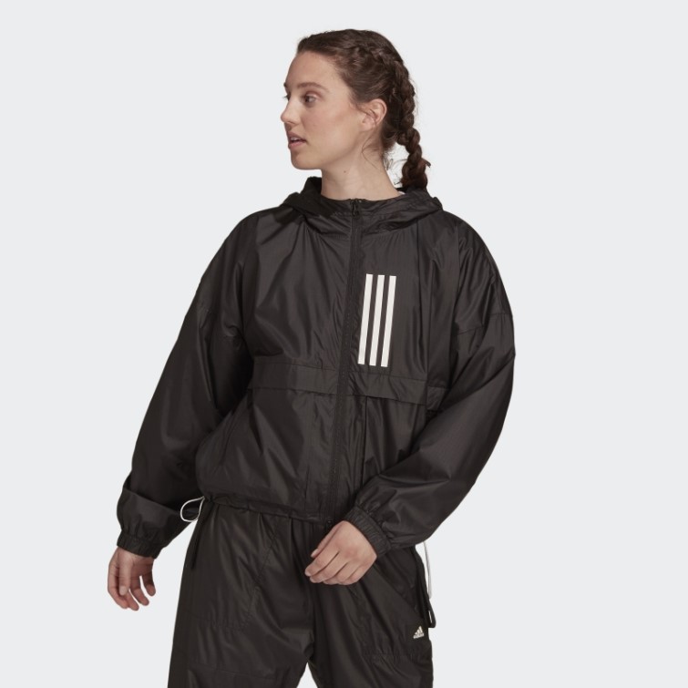 Adidas Sportswear Wnd.rdy Veste Tissée Noir Chaud