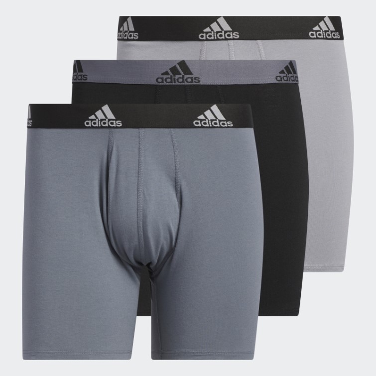 Adidas Boxer Gris En Coton Stretch 3 Paires
