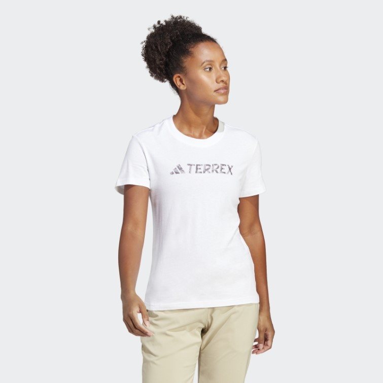 Adidas Terrex Classique Logo Tee Blanc
