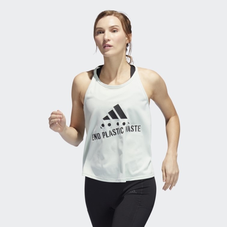 Débardeur Graphique Run Fast Running Adidas Vert