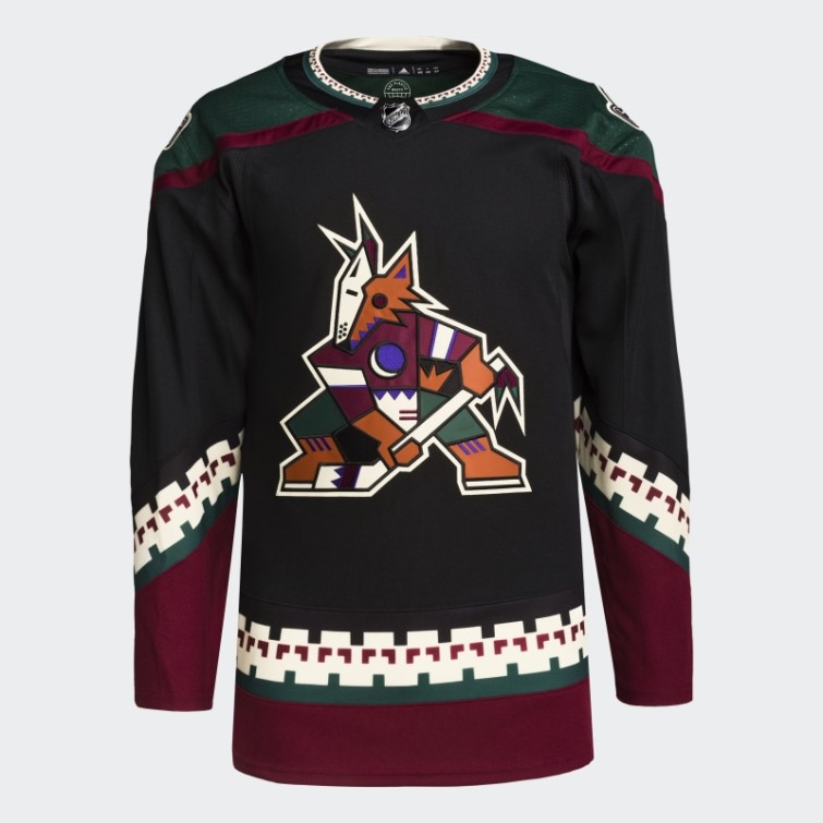 Maillot Coyotes Home Authentique Adidas Noir