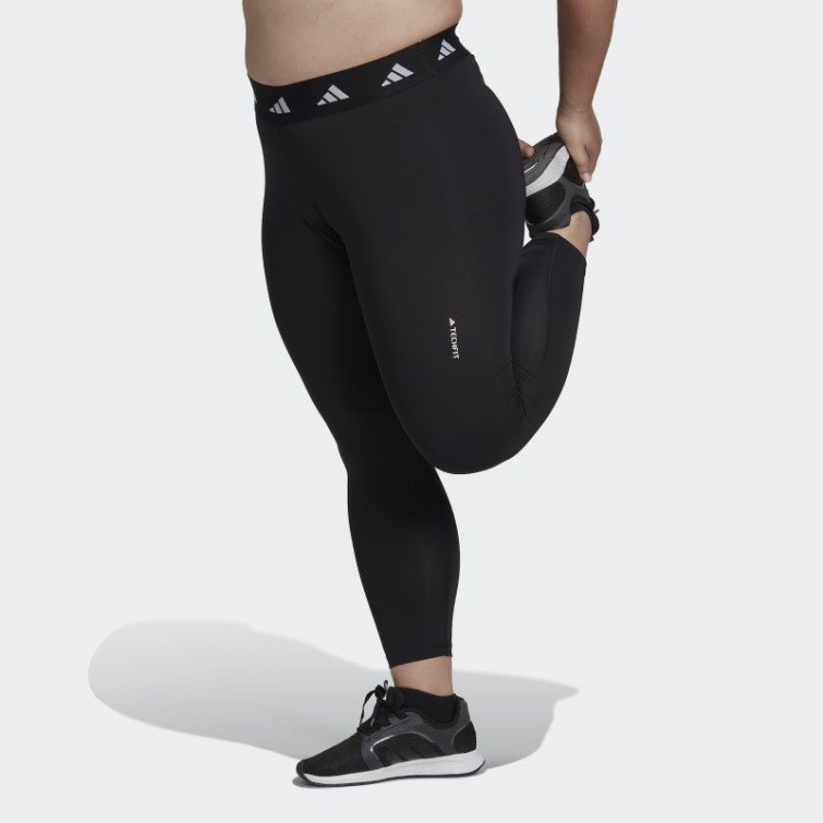 Legging Techfit 7/8 Noir (grande Taille) Adidas