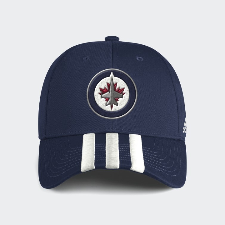 Adidas Nhl-wje-524 Jets 3 Bandes Structurées Ajustables