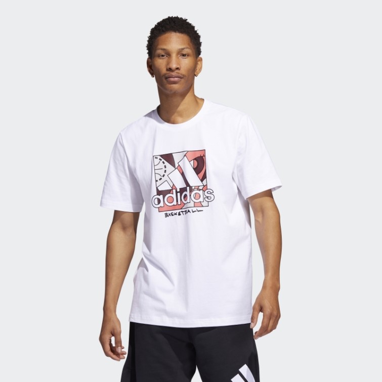 Badge Universel Blanc De Sport Tee Adidas