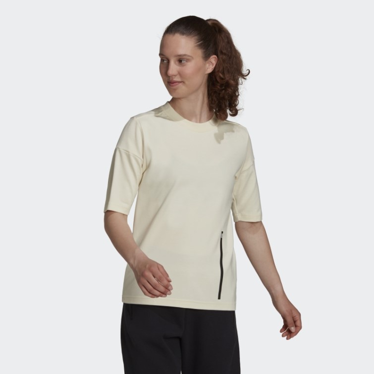 Adidas Z.n.e. T-shirt Sportswear Blanc Chaud