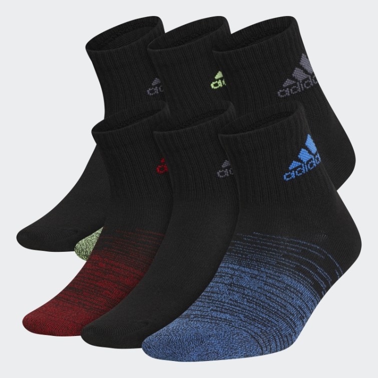 Adidas Superlite Badge Of Sport Quarter Chaussettes 6 Paires Noir