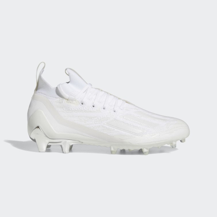 Adidas Adizero Primeknit Crampons Blanc