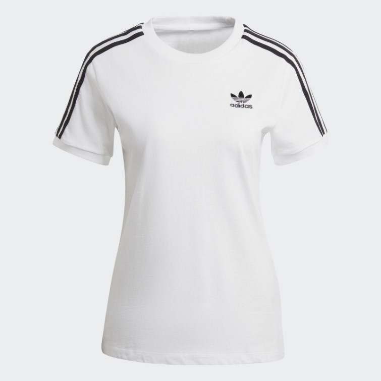 Adicolor Classics T-shirt à 3 Bandes Blanc Adidas