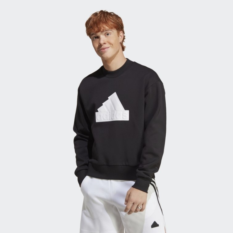 Adidas Future Icons Badge Of Sport Crew Sweat Noir