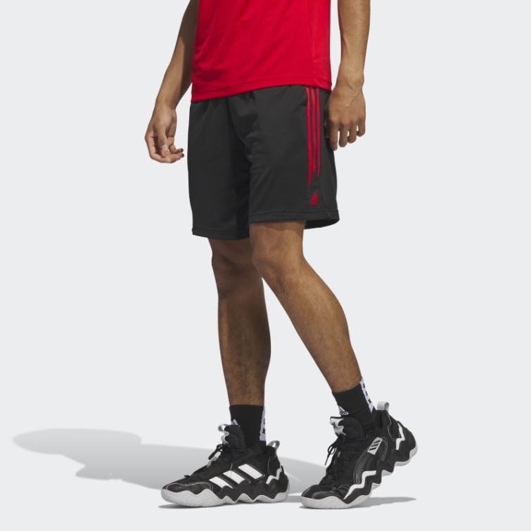 Adidas Légendes 3-stripes Short De Basket-ball Mode Noir