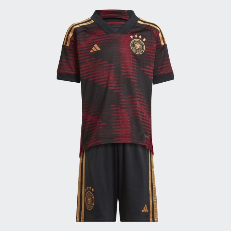 Allemagne 22 Maillot Extérieur Noir Adidas