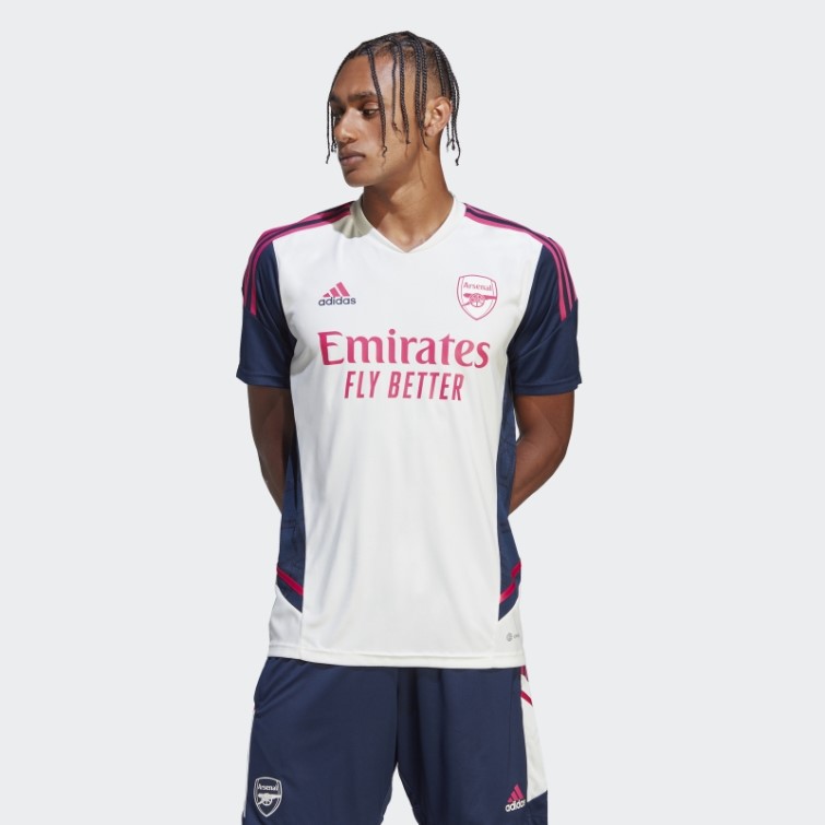 Maillot D'entrainement Arsenal Condivo 22 Blanc Adidas