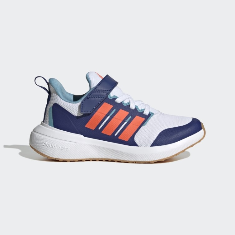 Adidas Fortarun 2.0 Cloudfoam Elastic Lace Top Strap Shoes Blanc