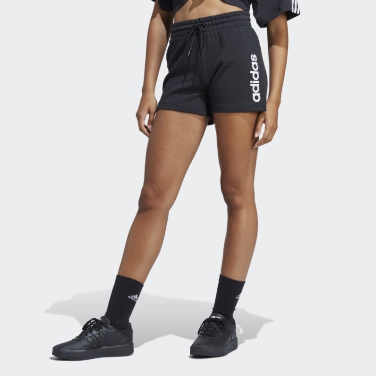 Short Adidas Essentials Linear French Terry Blanc Fashion