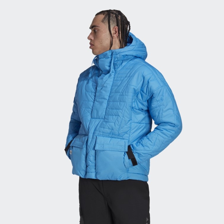 Adidas Terrex Free Randonneur Made To Be Remade Anorak Rembourré Bleu