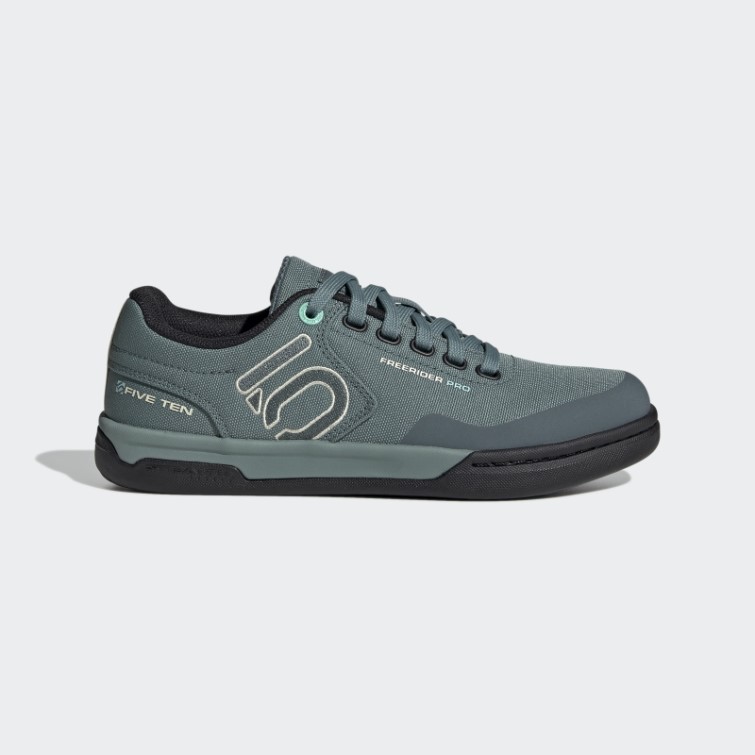 Adidas Hazy Emerald Five Ten Freerider Pro Chaussures De Vélo De Montagne En Toile