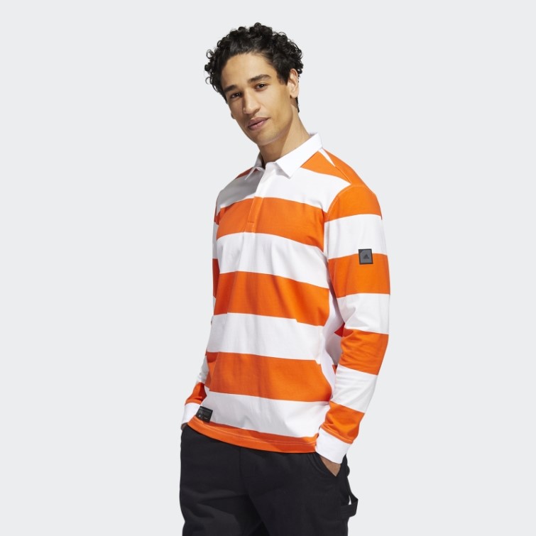 Polo Adidas Adicross Manches Longues Blanc