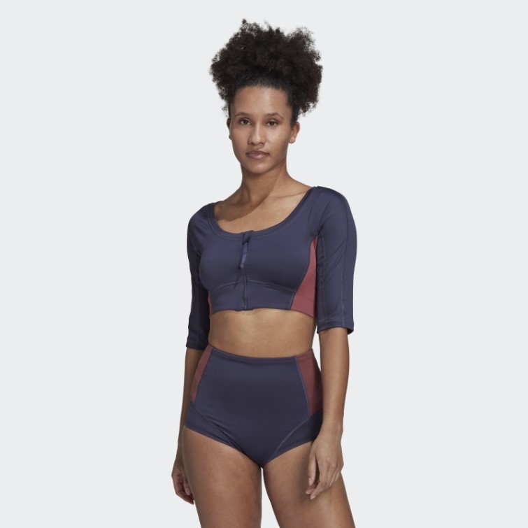 Haut De Yoga Adidas Bleu Marine