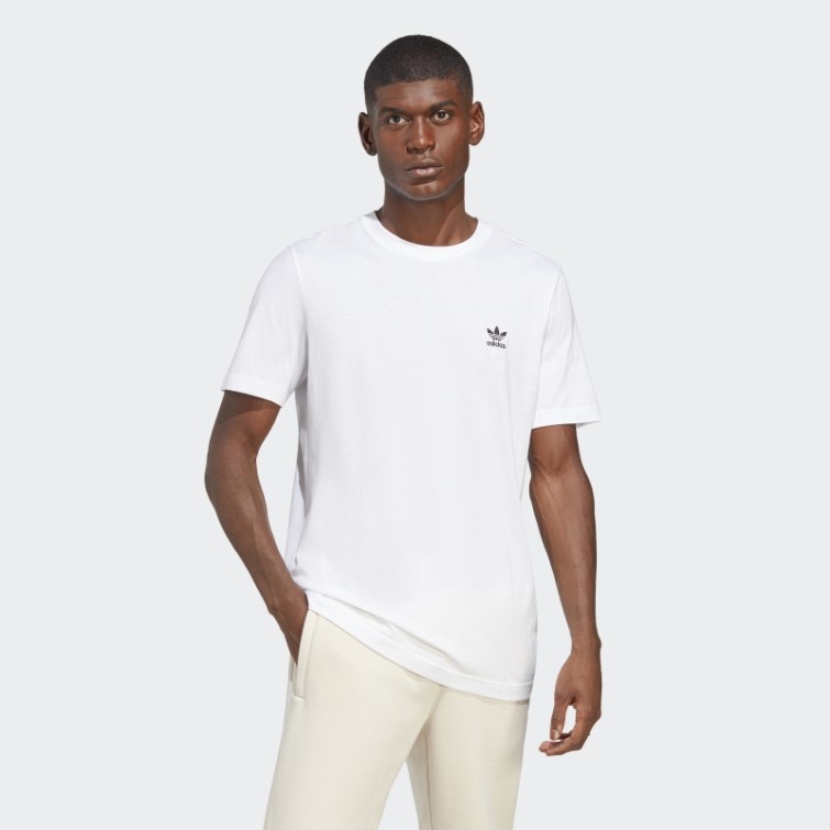 T-shirt Essentiel Trèfle élégant Adidas Blanc